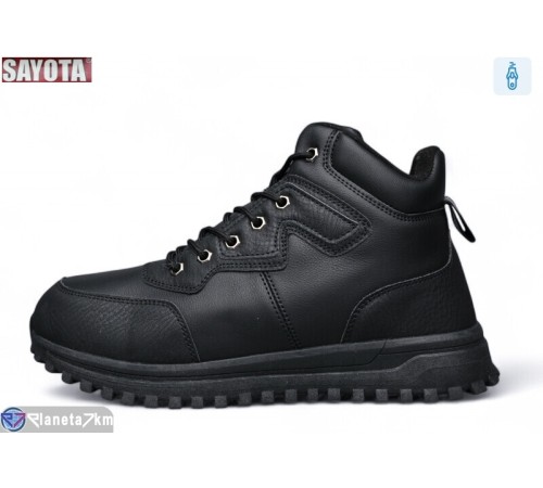 Черевики чоловічі на зиму (8 пар р.41-46) чорний  "Sayota"
