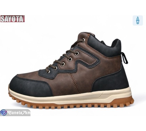 Черевики чоловічі на зиму (8 пар р.41-46) коричневий  "Sayota"