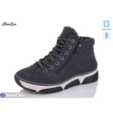 Черевики жіночі на зиму (8 пар р.37-42) синій  "Chunsen"