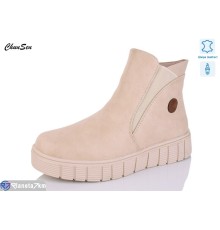 Черевики жіночі на зиму (8 пар р.37-42) бежевий  "Chunsen"