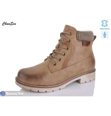 Черевики жіночі на зиму (8 пар р.37-42) коричневий  "Chunsen"