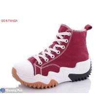 Кросівки жіночі на весну/осінь (8 пар р.36-41) бордовий  "QQ&Панда"