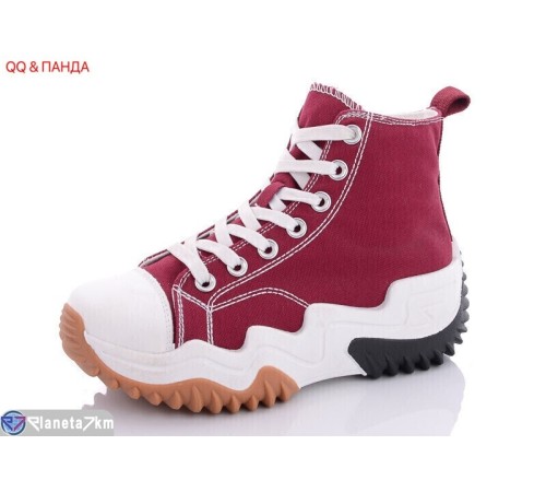 Кросівки жіночі на весну/осінь (8 пар р.36-41) бордовий  "QQ&Панда"