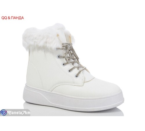 Черевики жіночі на зиму (8 пар р.36-41) білий  "QQ&Панда"