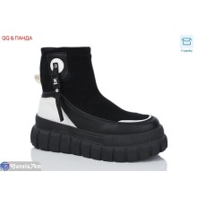 Черевики жіночі на весну/осінь (8 пар р.36-41) чорний  "QQ&Панда"
