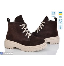 Черевики жіночі на весну/осінь (6 пар р.37-40) коричневий  "Linda"