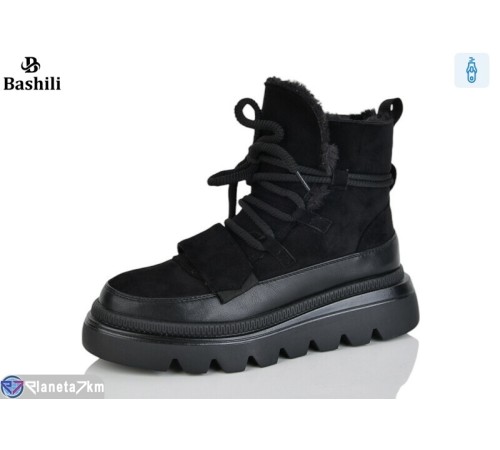 Черевики жіночі на зиму (6 пар р.36-41) чорний  "Башили"