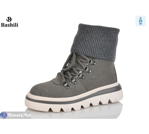 Черевики жіночі на зиму (6 пар р.36-40) сірий  "Башили"