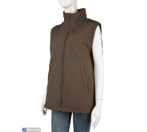 Жилетка жіноча на весну/осінь (5 шт. р.сетка 3XL-7XL) коричневий  "Kalabok"