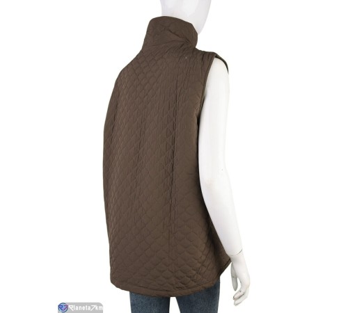 Жилетка жіноча на весну/осінь (5 шт. р.сетка 3XL-7XL) коричневий  "Kalabok"