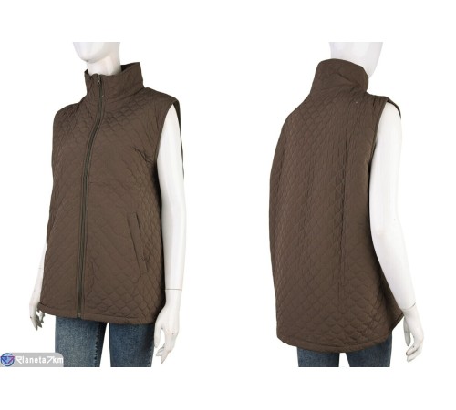 Жилетка жіноча на весну/осінь (5 шт. р.сетка 3XL-7XL) коричневий  "Kalabok"