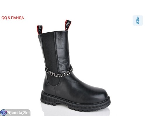 Черевики дитячі на зиму (8 пар р.32-37) чорний  "QQ&Панда"