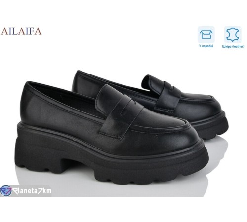 Туфлі жіночі на весну/осінь (8 пар р.36-41) чорний  "Latifa"
