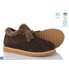 Черевики жіночі на зиму (6 пар р.36-40) коричневий  "Linda"