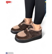 Кросівки жіночі на зиму (8 пар р.36-41) коричневий  "ARTO"