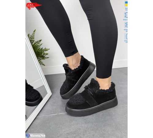Кросівки жіночі на зиму (8 пар р.36-41) чорний  "ARTO"