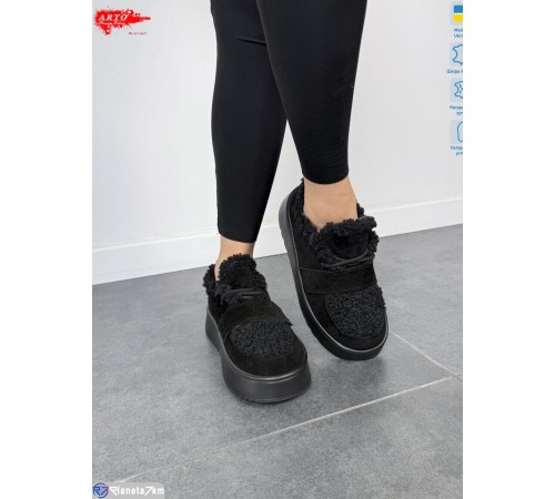 Кросівки жіночі на зиму (8 пар р.36-41) чорний  "ARTO"