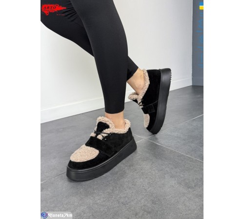 Кросівки жіночі на зиму (8 пар р.36-41) чорний  "ARTO"