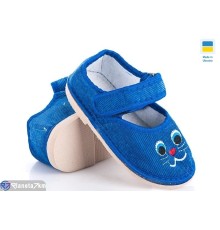 Тапки дитячі на весну/осінь (10 пар р.20-27) синій  "PERSIK"