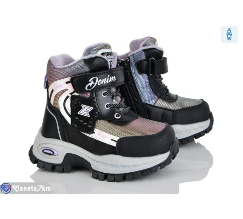 Черевики дитячі на зиму (8 пар р.23-28) фіолетовий  "Mirella"