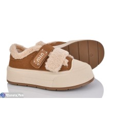 Кеди жіночі на зиму (8 пар р.36-40) коричневий  "LOREDANA"