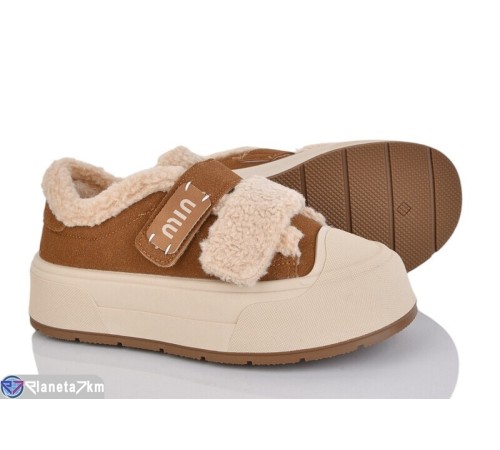 Кеди жіночі на зиму (8 пар р.36-40) коричневий  "LOREDANA"