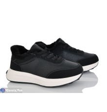 Кросівки жіночі на зиму (8 пар р.36-41) чорний  "LOREDANA"