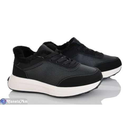 Кросівки жіночі на зиму (8 пар р.36-41) чорний  "LOREDANA"