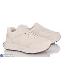 Кросівки жіночі на зиму (8 пар р.36-41) бежевий  "LOREDANA"