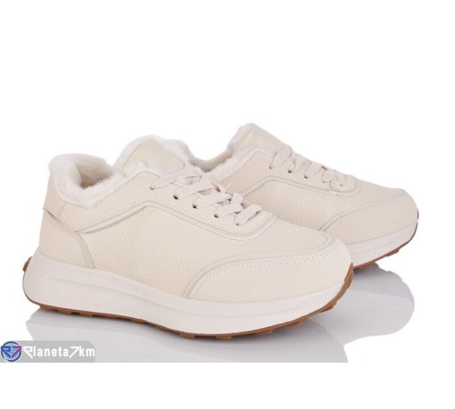 Кросівки жіночі на зиму (8 пар р.36-41) бежевий  "LOREDANA"