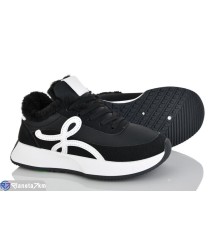 Кросівки жіночі на зиму (8 пар р.36-41) чорний  "LOREDANA"