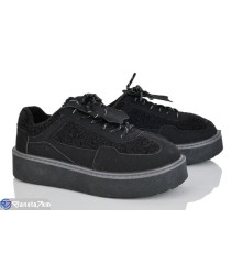 Кросівки жіночі на весну/осінь (8 пар р.36-41) чорний  "LOREDANA"