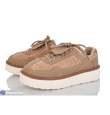 Кросівки жіночі на весну/осінь (8 пар р.36-41) коричневий  "LOREDANA"