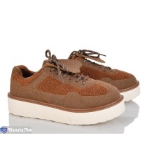 Кросівки жіночі на весну/осінь (8 пар р.36-41) коричневий  "LOREDANA"