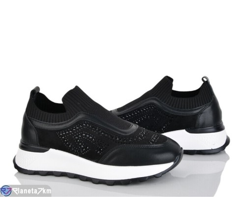 Кросівки жіночі на весну/осінь (8 пар р.36-40) чорний  "LOREDANA"