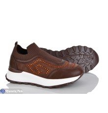 Кросівки жіночі на весну/осінь (8 пар р.36-40) коричневий  "LOREDANA"