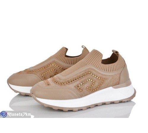 Кросівки жіночі на весну/осінь (8 пар р.36-40) коричневий  "LOREDANA"