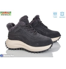 Кросівки жіночі на зиму (8 пар р.36-41) сірий  "HENGJI-ELENA"