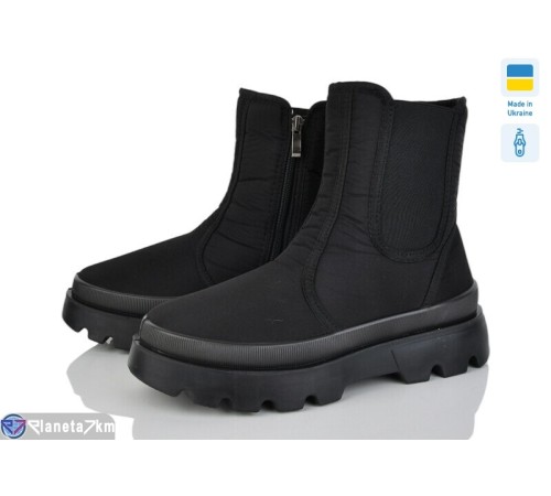 Черевики жіночі на весну/осінь (6 пар р.37-41) чорний  "LEOBAZA"
