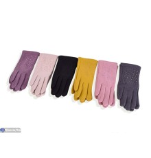 Рукавички дитячі на весну/осінь (12 шт. р.сетка S-L) мікс  "RUBIBAS"