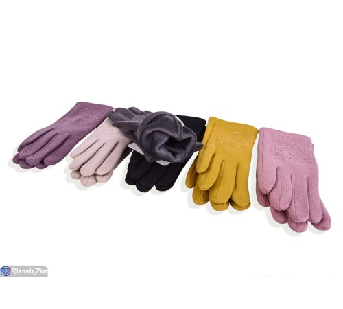 Рукавички дитячі на весну/осінь (12 шт. р.сетка S-L) мікс  "RUBIBAS"