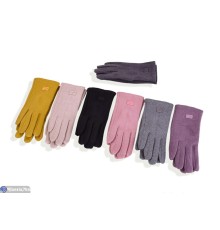 Рукавички дитячі на весну/осінь (12 шт. р.сетка S-L) мікс  "RUBIBAS"