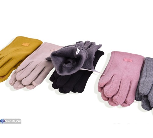 Рукавички дитячі на весну/осінь (12 шт. р.сетка S-L) мікс  "RUBIBAS"