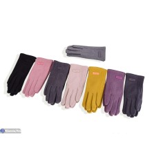 Рукавички дитячі на весну/осінь (12 шт. р.сетка S-L) мікс  "RUBIBAS"