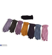 Рукавички дитячі на весну/осінь (12 шт. р.сетка S-L) мікс  "RUBIBAS"