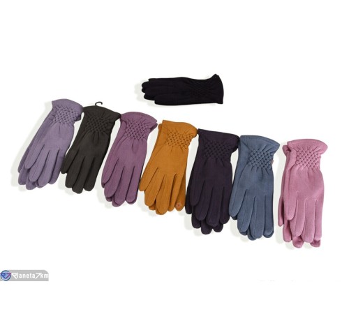 Рукавички дитячі на весну/осінь (12 шт. р.сетка S-L) мікс  "RUBIBAS"