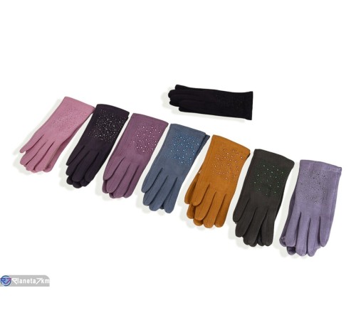 Рукавички дитячі на весну/осінь (12 шт. р.сетка S-L) мікс  "RUBIBAS"