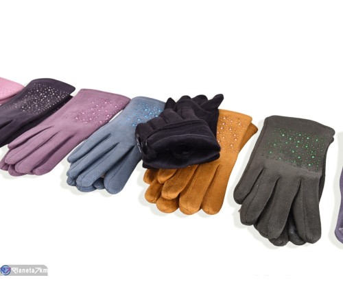 Рукавички дитячі на весну/осінь (12 шт. р.сетка S-L) мікс  "RUBIBAS"