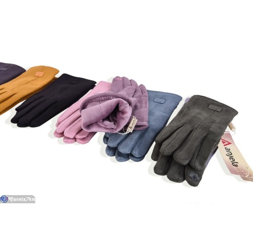 Рукавички дитячі на весну/осінь (12 шт. р.сетка S-L) мікс  "RUBIBAS"