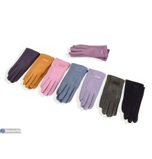 Рукавички дитячі на весну/осінь (12 шт. р.сетка S-L) мікс  "RUBIBAS"